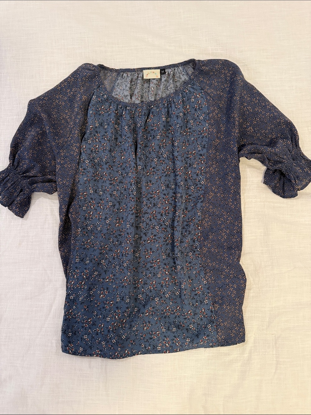 Women’s Navy Floral Blouse